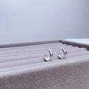 Brinco de Prata Argola Click 11mm Larga