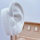 Brinco de Prata Argola Cravejada com Ponto de Luz