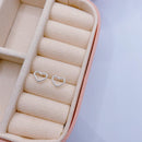 Brinco de Prata Coração Vazado