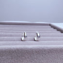 Brinco de Prata Argola Click 11mm Larga