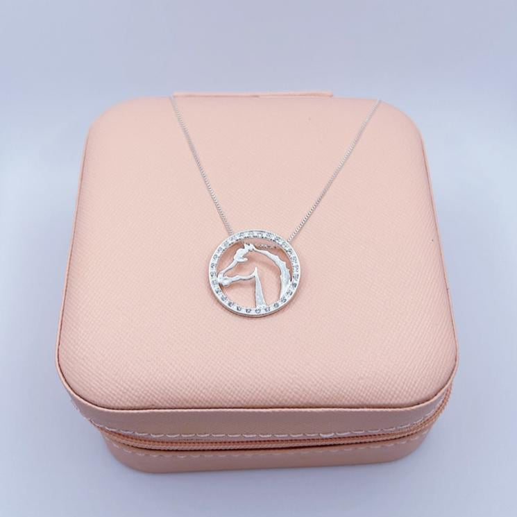 Gargantilha de Prata Mandala Cavalo