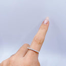 Anel de Prata Chapinha Cravejada