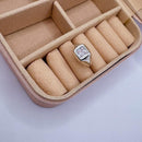 Anel de Prata Dedinho Zircônia Quadrada Aberto