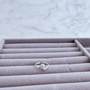 Anel de Prata Regulável Ondulado