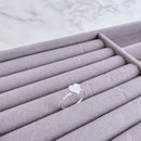 Anel de Prata Zircônia Coração