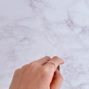 Anel de Prata Quadrado Liso