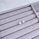 Brinco de Prata Triângulo Liso