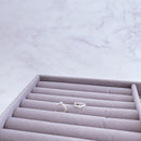 Brinco argola de Prata Trabalhada com Zircônia  M