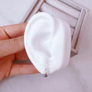 Brinco de Prata Argola Click 13mm Larga