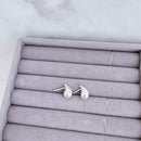 Brinco de Prata Gota 7,3mm Maciça Liso