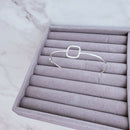 Bracelete de Prata Quadrado Vazado