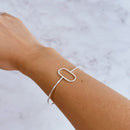 Bracelete de Prata Oval
