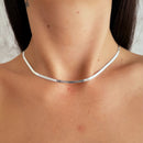 Choker Laminada de Prata