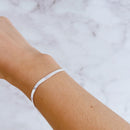 Pulseira Laminada de Prata Fio 035 3mm