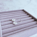 Berloque de Prata Trava de Segurança Cravejada