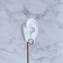 Brinco de Prata Círculo Orgânico Vazado