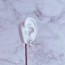 Brinco de Prata Orgânico Vazado Liso