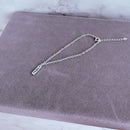 Pulseira Plaquinha Ohana de Prata