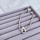 Berloque de Prata Separador Coroa Lisa Inspired